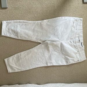 Skinny white jeans